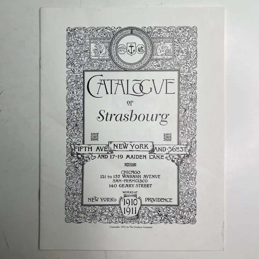 1997 Reprint Of Gorham Strasbourg 1910 Catalogue Eden Sterling Company Flatware